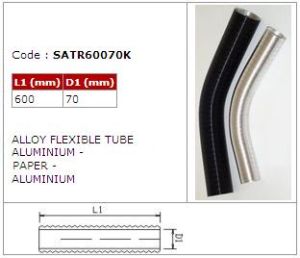 Tube BMC aluminium flexible renforcé 70x600_1