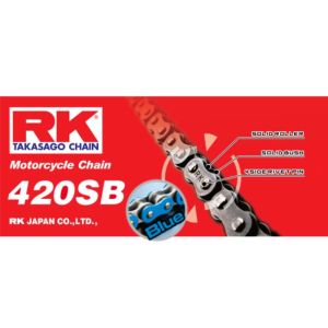 Chaine RK 420 RENF. COULEUR bleue 134 M_1